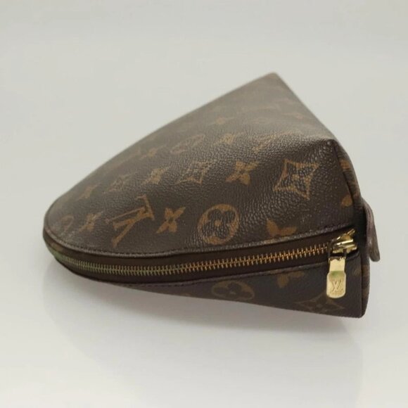 LOUIS VUITTON Monogram Trousse Demi Ronde Cosmetic Pouch M47520 LV Auth bs26999 - Picture 4 of 15